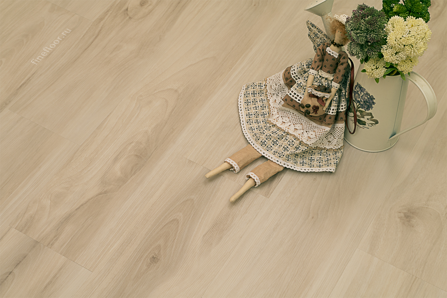 Виниловая плитка EcoClick Wood Груша Хиллари NOX-1564 замок фото в интерьере